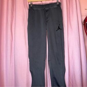 Jordan Charcoal Gray Joggers with Black Jumpman